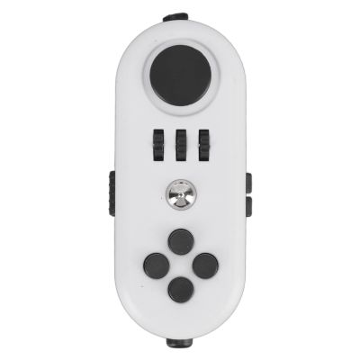 JTLB Fidget Sensory Toy, Reduce Stress Relax Mood Portable Anxiety EDC Toy Fidgets Controller Pad Anxiety Toy (White)