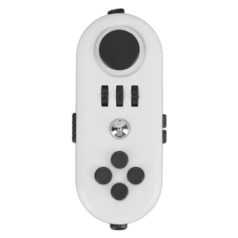 JTLB Fidget Sensory Toy, Reduce Stress Relax Mood Portable Anxiety EDC Toy Fidgets Controller Pad Anxiety Toy (White)
