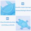 Baby Bath Seat Mat Infant Bathing Support Mat with Five Safety Support Corner Adjustable Antiskid Bath Net Cushion Baby Shower Net Pad Comfortable Baby Bathtub Sling view 4