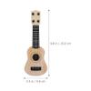 Toddmomy Children Ukulele Toy 9.84 Inch Plastic 4-String Musical Instrument Educational Toy for Kids Beginner Learning view 2