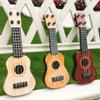 Toddmomy Children Ukulele Toy 9.84 Inch Plastic 4-String Musical Instrument Educational Toy for Kids Beginner Learning view 4