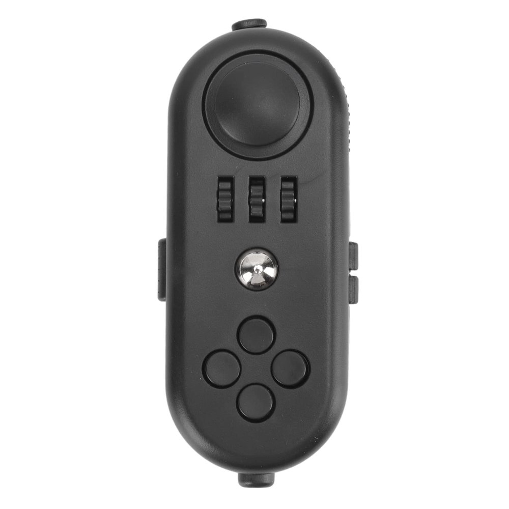 JTLB Fidget Sensory Toy, Reduce Stress Relax Mood Portable Anxiety EDC Toy Fidgets Controller Pad Anxiety Toy (3 All Black)