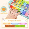 Costzon 3 in 1 Musical Toy, Electronic Xylophone with Game Drum, Kids' Drum & Percussion Instruments, Educational Piano Keyboard, Preschool Toy for Toddlers view 4