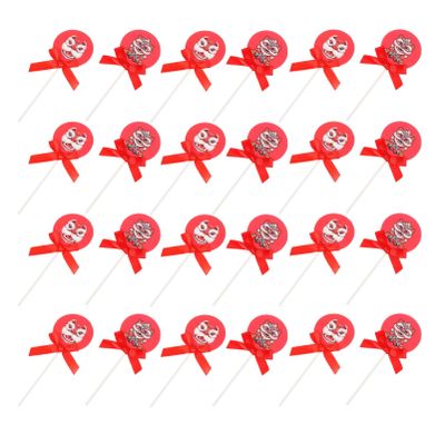 50pcs Lion Cake Toppers Unique Paper Insert Decorations for Birthday Wedding and Party Cake Supplies Vivid Lions Pattern Bow Design for Eye-catching Celebration Decor