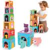 Play Brainy Farm Animal Sorting and Stacking Toys for Toddlers Ages 1-3 - 6 Sets of Animal Stacking Blocks Toddler Toys for Girls and Boys for Preschool Concepts & Early Learning Baby Gifts view 1