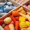 MIKNEKE 81 Wooden Loose Parts Sensory Bin Filler Toys, Mandala Rainbow Stacker Open Ended Toys, 27 Colors Sensory Training Educational Toys view 3