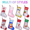 Xsersao Personalized Babys First Christmas Stocking Custom Name Stockings for Baby 1st Christmas Girl Boy Toddler Infant Custmoized Xmas Stocking Gift Decoration, Sunflower Elephant view 2