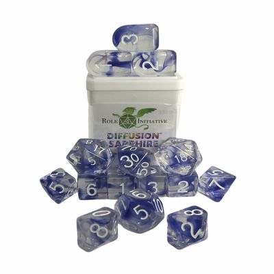 Diffusion Sapphire - Set of 15 Dice Set of 15 w/Arch'd4