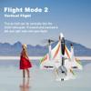 QIYHBVR RC Airplane, 2.4Ghz Remote Control Plane with 6 Axis Gyro System, Vertical Takeoff, Brushless Motor, Easy to Fly RTF Foam RC Aircraft for Adults RTF view 3