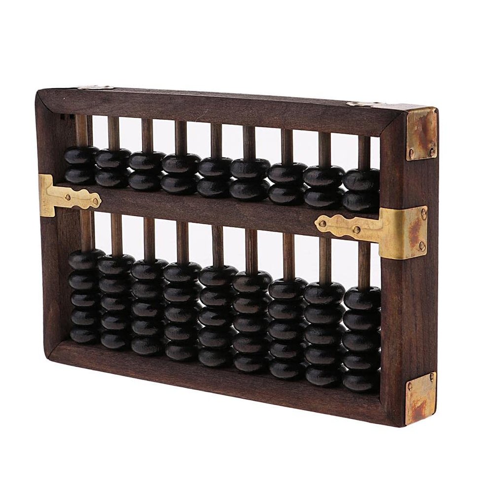 Almencla Wooden Chinese Abacus  Traditional