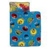 Sesame Street Come and Play Blue, Green, Red and Yellow, Elmo, Big Bird, Cookie Monster, and Oscar The Grouch Toddler Nap Mat view 1