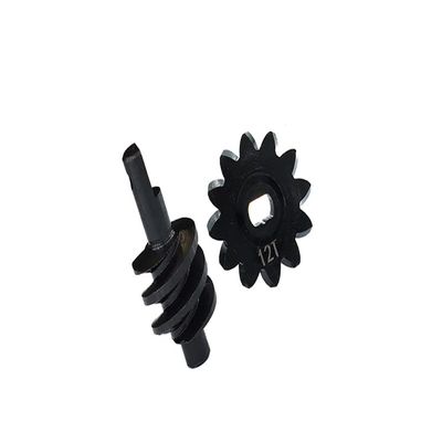 GPM Upgrades Medium Carbon Steel Overdrive Differential Worm Gear Set 12T 13T 14T 16T for 1/24 4WD SCX24 Deadbolt (AXI90081) & 1/24 Jeep Wrangler JLU CRC (AXI00002) RC Cars (12T)