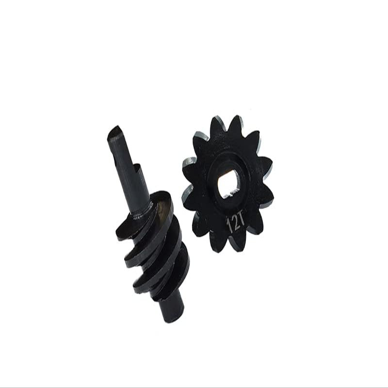 GPM Upgrades Medium Carbon Steel Overdrive Differential Worm Gear Set 12T 13T 14T 16T for 1/24 4WD SCX24 Deadbolt (AXI90081) & 1/24 Jeep Wrangler JLU CRC (AXI00002) RC Cars (12T)