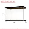 Instnovny Acrylic Display Case for Collectibles Clear Acrylic Boxes for Display Action Figures Car Model Building Kit 42083 Display Case Room Decoration Box(Black-Solid Yellow; 23.6*15.7*9.8 inch) view 3