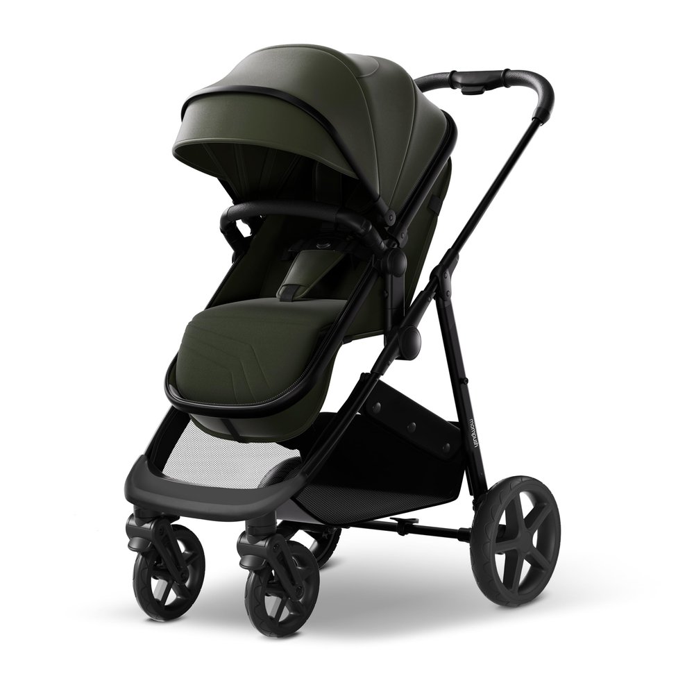 Mompush Wiz 2 in 1 Baby Stroller with Bassinet Mode, Convertible Infant Stroller for Newborn and Toddler with Reversible Seat and Large UPF 50+ Canopy