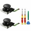 MOOKEENONE 2 Piece Left/Right Joystick 3D Analog Rocker Controller Replacement Cap for Switch view 1