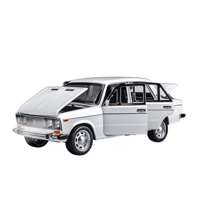 GRARRO 1/24 Lada NIVA Classic Diecast Metal Toy Vehicle - Alloy Car Model Collection - Children's Gift Scale Model (White)