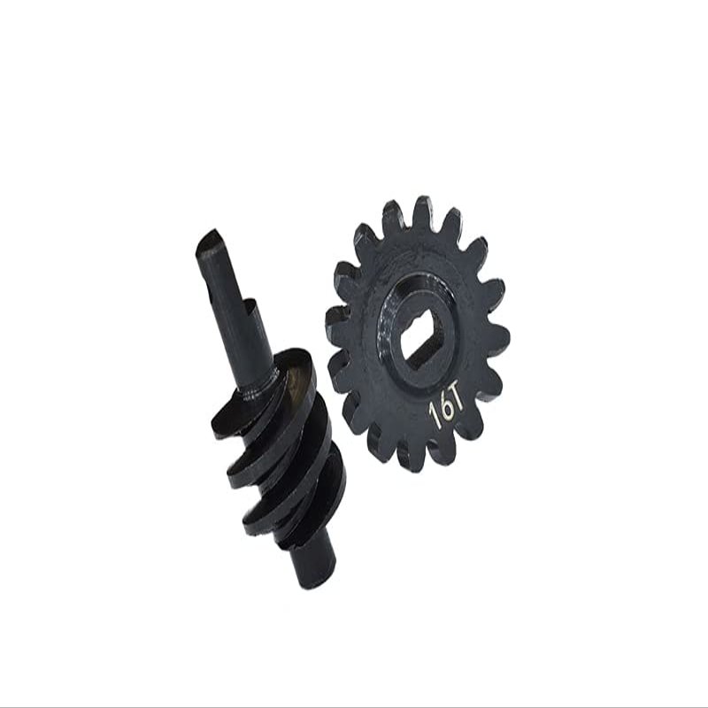 GPM Upgrades Medium Carbon Steel Overdrive Differential Worm Gear Set 16T for 1/24 4WD SCX24 Deadbolt (AXI90081) & 1/24 Jeep Wrangler JLU CRC (AXI00002) RC Cars (16T)