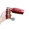 Personalized Nautical Vintage Brass & Leather Handheld Functional Telescope with Leather Case - Pirate Spyglass, Sailor Gift, Gift for Dad view 1