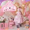 Lewtemi Piata Party Decorations with Stick Blindfold and Confetti for Party Decorations Centerpiece, Photo Prop, Birthday, Funny Anniversary(Pink Crown) view 2