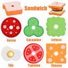 Wooden Burger Sandwich Stacking Toys for Kids, Montessori Toys for Toddlers & Preschoolers, Develops Fine Motor Skills view 3