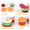 Wooden Burger Sandwich Stacking Toys for Kids, Montessori Toys for Toddlers & Preschoolers, Develops Fine Motor Skills view 4