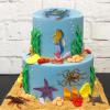 10Pcs Ocean Animals Toys Figures, Large Plastic Sea Creature Figurines Seahorse Starfish Crab Lobster Octopus Devilfish Rays Shark for Kids Educational Birthday Party Favors Cake Decoration Bath Toy view 4