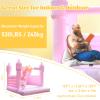 Pink Bounce House Castle with Blower |All PVC| 13.5x11.5 FT Large Bouncy Castle Inflatable Jumper for Kids Age 5-12, Suitable for Birthday Gift, Party Atmosphere, Wedding Decorations view 2