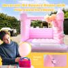 Pink Bounce House Castle with Blower |All PVC| 13.5x11.5 FT Large Bouncy Castle Inflatable Jumper for Kids Age 5-12, Suitable for Birthday Gift, Party Atmosphere, Wedding Decorations view 3