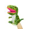 Green Dinosaur Plush Hand Puppet, About 9.84inch Dinosaur Tyrannosaurus Plush Animal Hand Puppet Plush Toy, Children's Parent-Interactive Early Education Toys, Cute Role-Playing view 1