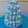 24 Pack Glitter Snowflake Cupcake Toppers and Picks - Winter Frozen Cake Decorations for Christmas, Baby Shower, Kids Birthday Party Supplies - Light Blue/Silver view 4