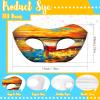 Leyndo 100 Pcs Paper Mache Masks Paper Mask for Craft White Mask Masquerade Blank DIY Halloween Mask Half Face Paintable Mardi Gras view 2
