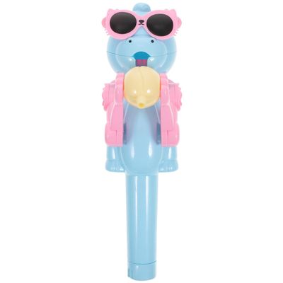 SAFIGLE Sky-Blue Robot Lollipop Holder for Kids: Creative Toy for Boys and Girls Party Birthday 15X10.5X4.5 Inch Plastic Lollipop Robot to Keep Candy Clean and Safe