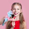 SAFIGLE Sky-Blue Robot Lollipop Holder for Kids: Creative Toy for Boys and Girls Party Birthday 15X10.5X4.5 Inch Plastic Lollipop Robot to Keep Candy Clean and Safe view 2