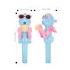 SAFIGLE Sky-Blue Robot Lollipop Holder for Kids: Creative Toy for Boys and Girls Party Birthday 15X10.5X4.5 Inch Plastic Lollipop Robot to Keep Candy Clean and Safe view 4