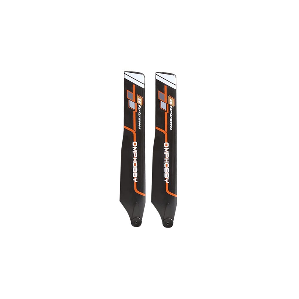 OMPHOBBY M1 EVO Parts Main Blade 125 Replacement Parts for OMPHOBBY M1 EVO RC Helicopters Rc Heli Accessories OSHM1209O(Orange)