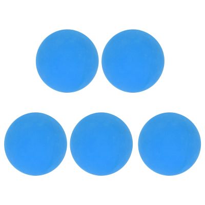 Rushbom Bouncy Ball, 6cm 5pcs Rubber Bouncy Ball Portable Hand Exercise Balls Wall Ball for Kids for Swimming Pools Beaches(Blue)