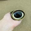 Nautical Brass Pirate Telescope Black Leather Replica Vintage Royal Navy Spyglass Pocket Telescope - 18" Long Telescope view 2
