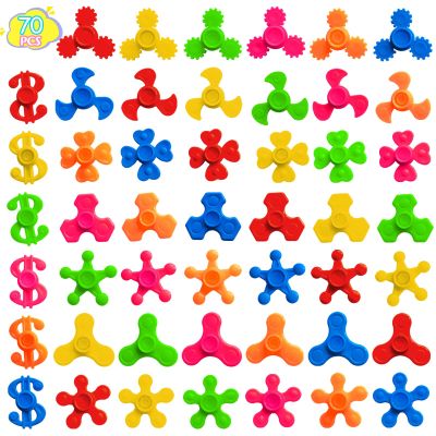 70 Pack Mini Fidget Spinner Toys,Stress Relief Sensory Toys,Birthday Gifts Party Favors for Kids Teens Adults,Christmas Goodie Bag Stuffers,Canival Treasure Box Toy for Classroom Prizes Supplies