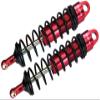 GPM 2Pc Set Upgrades Aluminum 6061-T6 Rear Adjustable Spring Dampers 143MM with 6MM Shaft for 1/8 4WD Sledge Monster Truck (95076-4) RC Cars (red) view 1