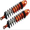 GPM 2Pc Set Upgrades Aluminum 6061-T6 Front Adjustable Spring Dampers 128MM with 6MM Shaft for 1/8 4WD Sledge Monster Truck (95076-4) RC Cars (Orange) view 1