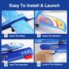 Wesfuner 4 Pack Airplane Launcher Toys, 2 Flight Modes LED Foam Glider Catapult Plane Toy for Boys, Outdoor Flying Toys Birthday Gifts for Boys Girls 4 5 6 7 8 9 10 11 12 Year Old view 2