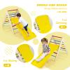 HONEY JOY Triangle Climber with Ramp, 2-Side Ramp for Climb & Slide, Kids Climbing Triangle Ladder for Daycare, Gym & Playground, Wooden Montessori Climbing Toys for Toddlers, Gift for Boys Girls view 2