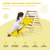 HONEY JOY Triangle Climber with Ramp, 2-Side Ramp for Climb & Slide, Kids Climbing Triangle Ladder for Daycare, Gym & Playground, Wooden Montessori Climbing Toys for Toddlers, Gift for Boys Girls view 4