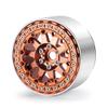 RCLIONS RC 2.2" Beadlock Wheels 35mm Aluminum Rims for AXIAL Wraith RR10 TRX4 1/10th RC Crawler Truck Car (Brown) view 4