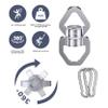 Digtichnny Swivel Hook for Swing, Safety Swing Swivel with 2 Carabiners, Rotational Device Swing Spinner for Web Tree Tire Rope Swing, Aerial Dance, Childrens Swing view 2
