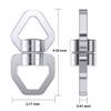 Digtichnny Swivel Hook for Swing, Safety Swing Swivel with 2 Carabiners, Rotational Device Swing Spinner for Web Tree Tire Rope Swing, Aerial Dance, Childrens Swing view 4