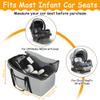 Car Seat Travel Bag Fits Chicco Keyfit 30, Uppababy Mesa, Nuna Pipa Lite, Padded Infant Gate Check Bag for Air Travel, Durable Carrier Bag with Side Pocket and Protective Feet, Extra Storage Bag view 2