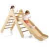 HONEY JOY Triangle Climber with Ramp, Kids Climbing Triangle Ladder for Daycare, Gym & Playground, Wooden Montessori Climbing Toys for Toddlers, Gift for Boys Girls view 1