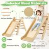 HONEY JOY Triangle Climber with Ramp, Kids Climbing Triangle Ladder for Daycare, Gym & Playground, Wooden Montessori Climbing Toys for Toddlers, Gift for Boys Girls view 4